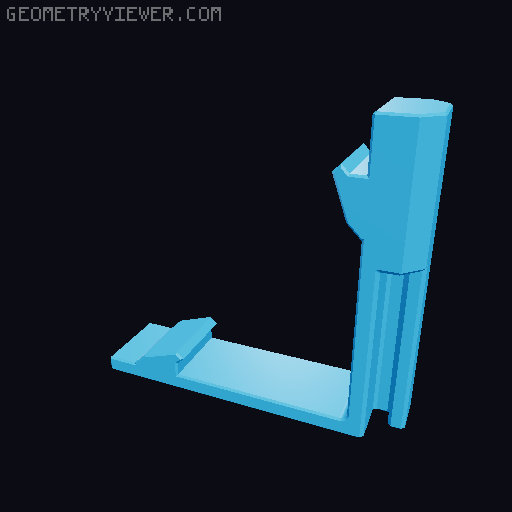 Ender 3 Foot Bracket 3D model thumbnail