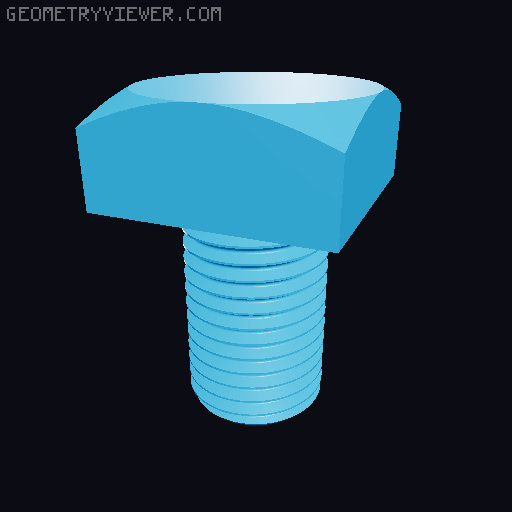 ASME B18.2.1.1 Complete Pack | All Inch Sizes | 60mm | Tuerca y Tornillos .STL | 3D-print optimized 3D model thumbnail