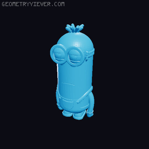 7 Cartoon Projectiles - For PIP Rocket Launcher (Ghosts and Minions added) 3D model thumbnail