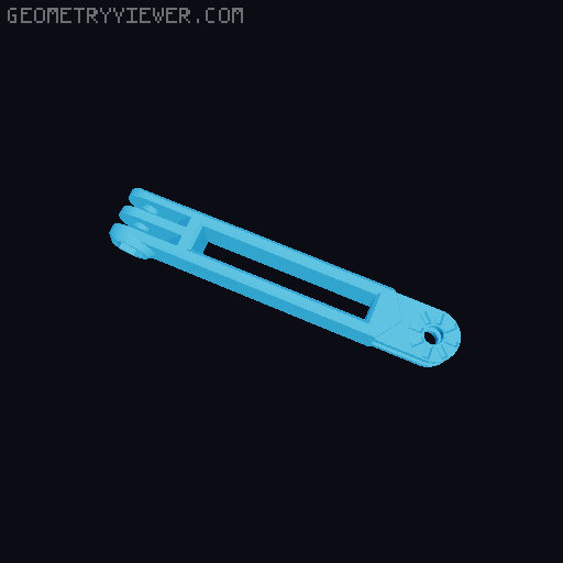 Anti-droop detented arms for Modular Mounting System 3D model thumbnail