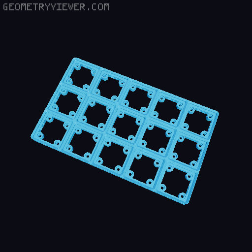Gridfinity Screwable Magnetic Base Plates 3D model thumbnail