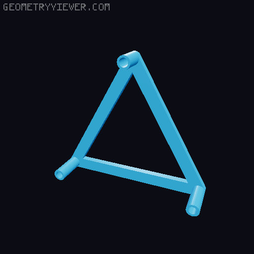 Desktop 'whipper' trebuchet 3D model thumbnail