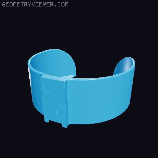Multiboard bottle holders with open bottom in various sizes 3D model thumbnail