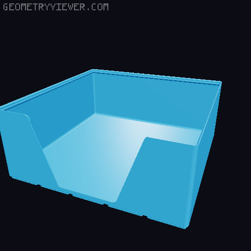 Gridfinity wall cutout collection 3D model thumbnail
