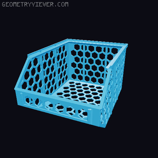 Stackable Baskets 3D model thumbnail