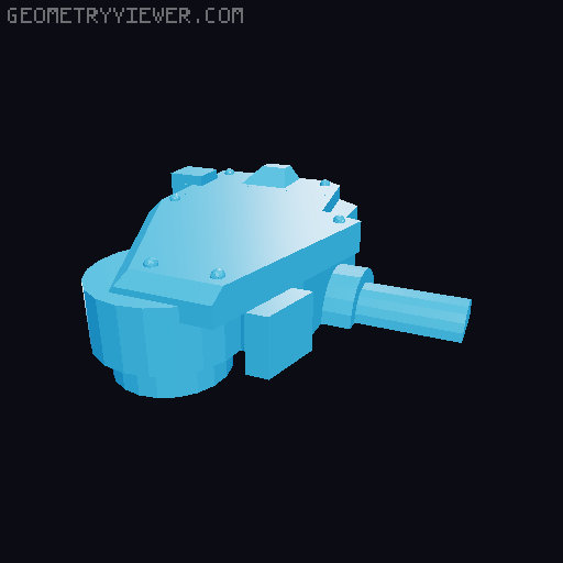 40mm frame parts 3D model thumbnail