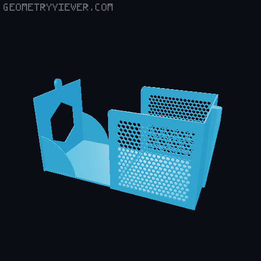 Print-in-place tissue box with magnetic lock 3D model thumbnail