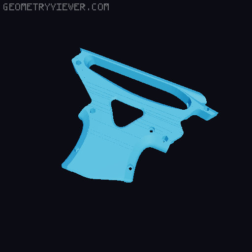 Ontos Carry Handle Thumbhole Stock Overhaul 3D model thumbnail