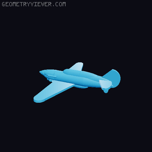 Low-poly LaGG-3 9-pack 3D model thumbnail