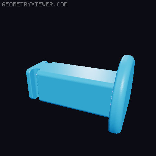 Strong Pulley with modified eyelet (for shackle) 3D model thumbnail