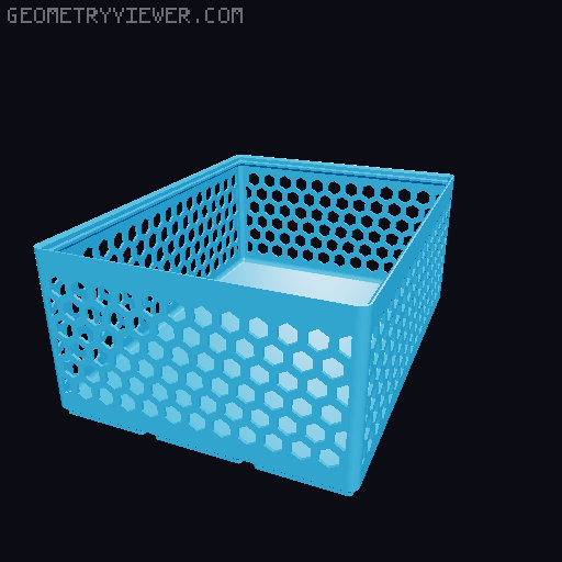 Gridfinity Hex Bins all sizes 3D model thumbnail