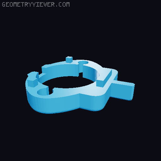 Sillypilot - Improved Longer Ejection for 4mm Cord 3D model thumbnail