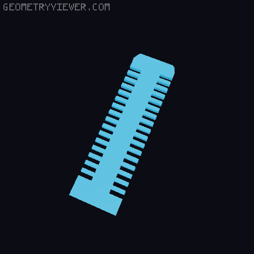 Mag Fed Mini Rubber Band Gun 3D model thumbnail