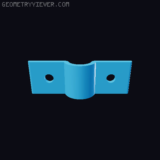 Cable Clamps Clips 3D model thumbnail
