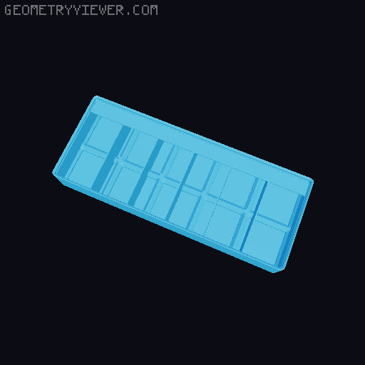 Gridfinity Ultra Light Bins - Divider Label Edition 3D model thumbnail