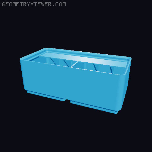 Gridfinity Ultra Light Bins - Divider Label Edition 3D model thumbnail