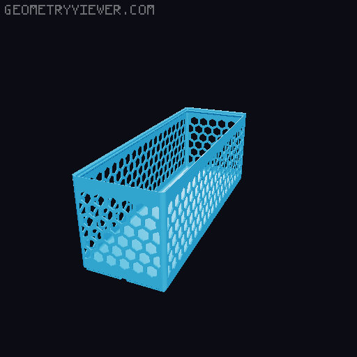 Gridfinity Hex Bins all sizes 3D model thumbnail