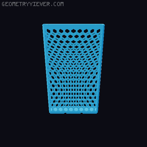 Gridfinity Hex Bins all sizes 3D model thumbnail