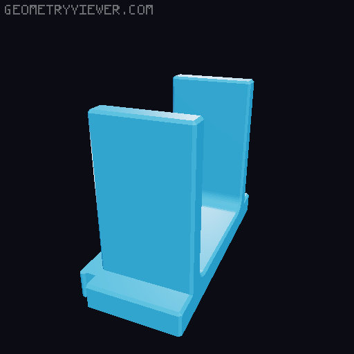 Modular Handgun Safe Stands 3D model thumbnail