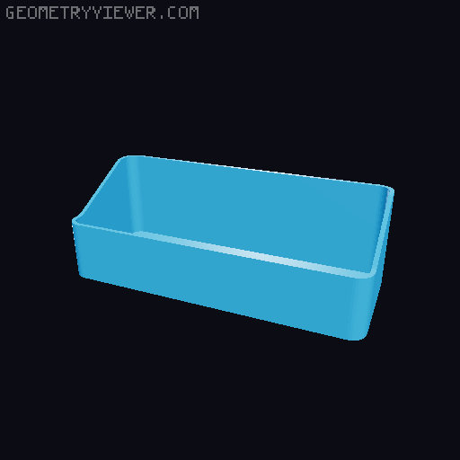 Bin for Ikea skadis - 564 models - hooks need support 3D model thumbnail
