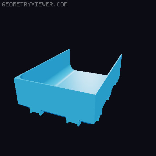 Modular Drawer Organizer Remix 3D model thumbnail