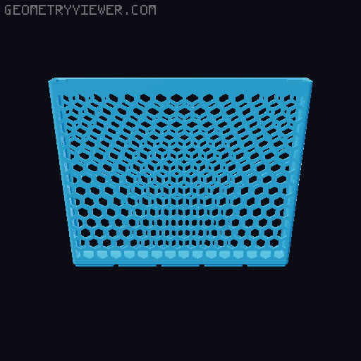 Gridfinity Hex Bins all sizes 3D model thumbnail