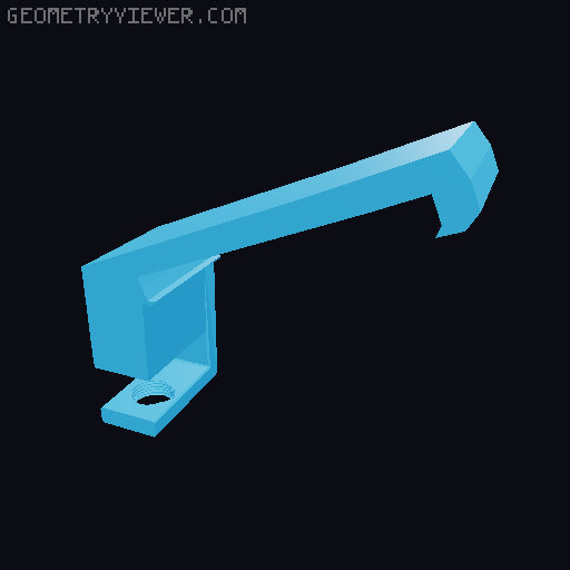 Split Keyboard desk clamp tray 3D model thumbnail