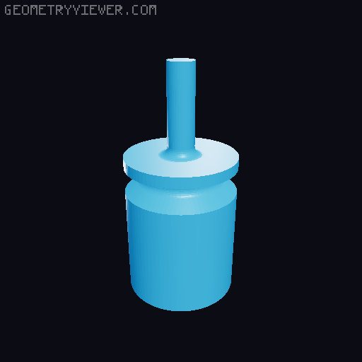 #3 Tom stanton o-ring piston 3D model thumbnail