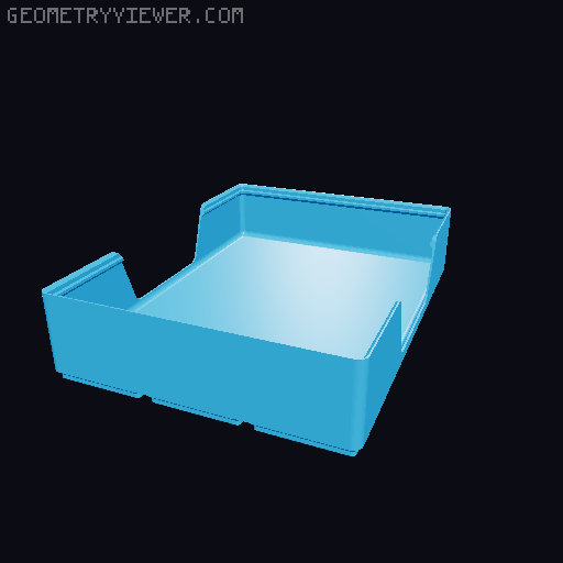 Gridfinity wall cutout collection 3D model thumbnail