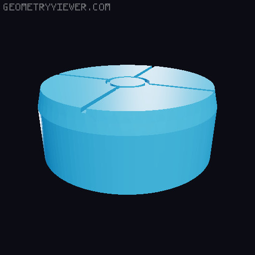 Portal Button Keycap 3D model thumbnail