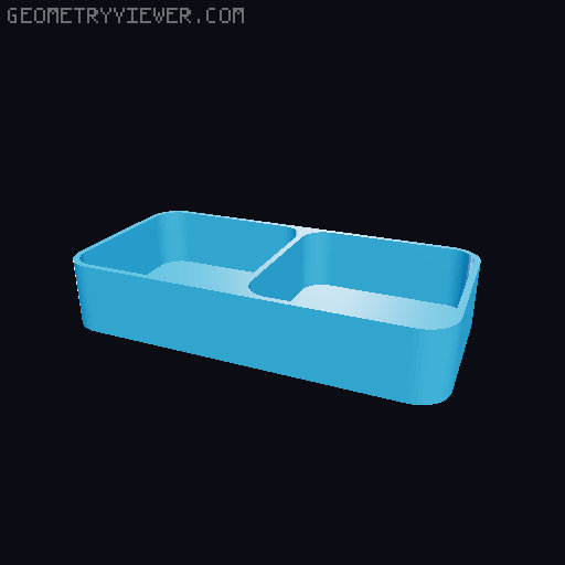 Bin for Ikea skadis - 564 models - hooks need support 3D model thumbnail