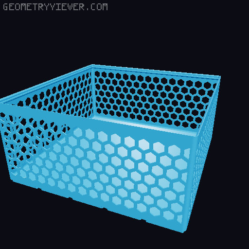 Gridfinity Hex Bins all sizes 3D model thumbnail