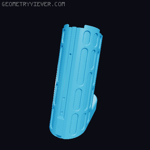 Sillybutts Breacher Star Wars inpired barrel shroud and muzzle 3D model thumbnail