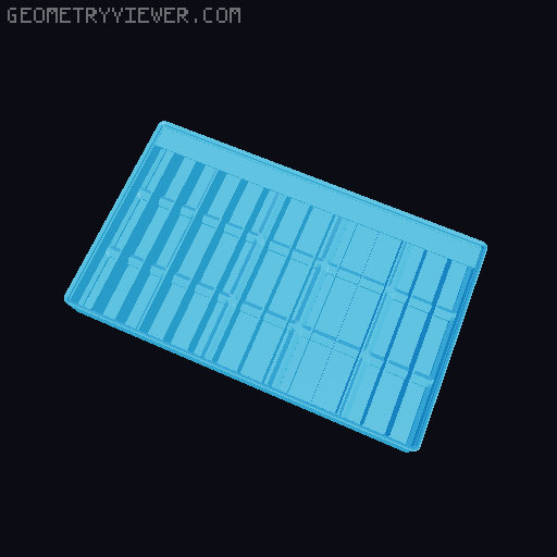 Gridfinity Ultra Light Bins - Divider Label Edition 3D model thumbnail