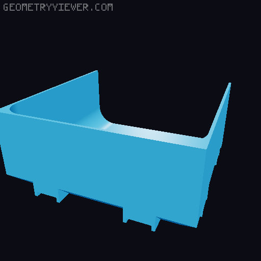 Modular Drawer Organizer Remix 3D model thumbnail