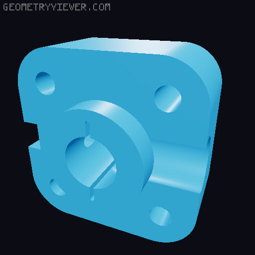 6DoF Robot Arm (Six-Axis 3D printed Robotic Arm) 3D model thumbnail