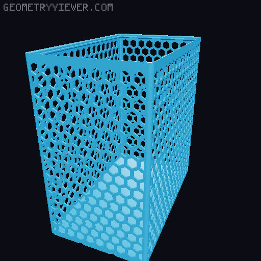 Gridfinity Hex Bins all sizes 3D model thumbnail