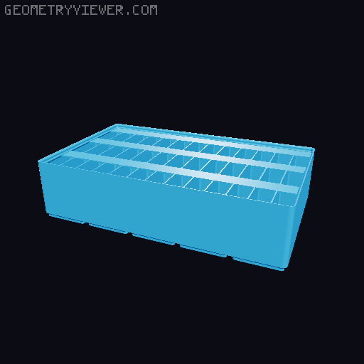 Gridfinity Ultra Light Bins - Divider Label Edition 3D model thumbnail