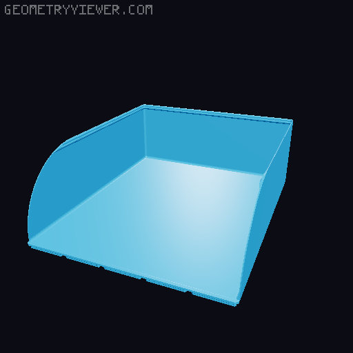Gridfinity rouded bins collection all sizes 3D model thumbnail
