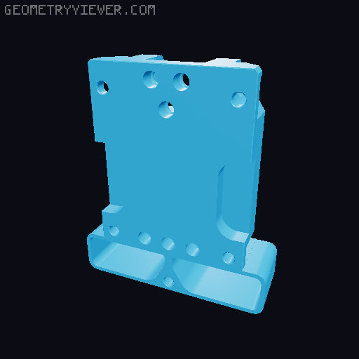 AM8 EVA 3.0 printhead (Sherpa Mini & E3D V6) 3D model thumbnail