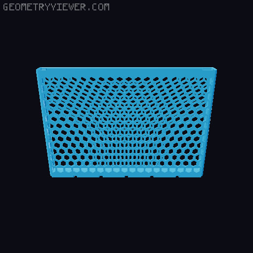 Gridfinity Hex Bins all sizes 3D model thumbnail