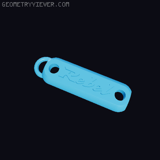 Motorcycle Key Ring 3D model thumbnail