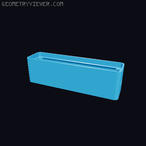 Outdoor weatherproof box 3D model thumbnail