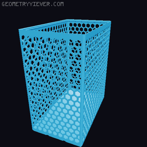 Gridfinity Hex Bins all sizes 3D model thumbnail