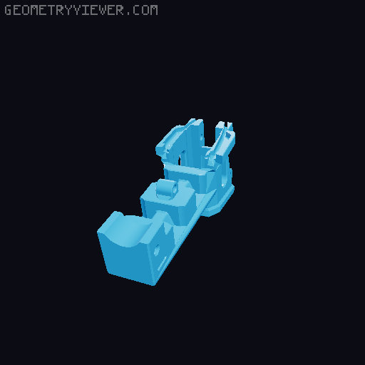 Protean double stack reciever mod 3D model thumbnail