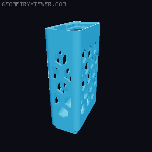 Gridfinity Hex Bins all sizes 3D model thumbnail