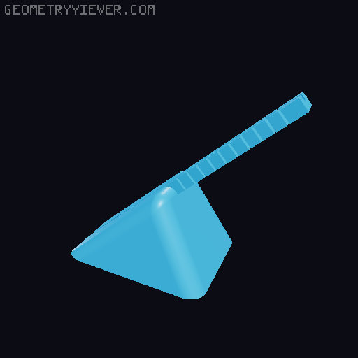 Mouse Bungee hollow with plug 3D model thumbnail
