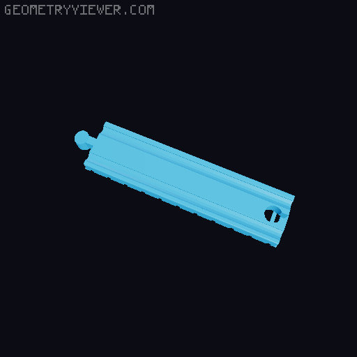 Wooden railway bridge system for Fischertechnik 3D model thumbnail