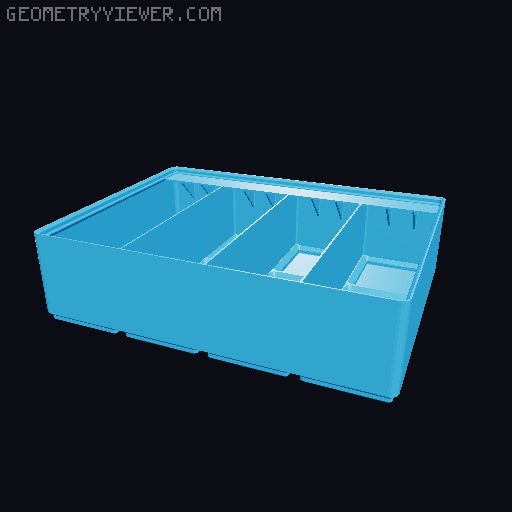 Gridfinity Ultra Light Bins - Divider Label Edition 3D model thumbnail