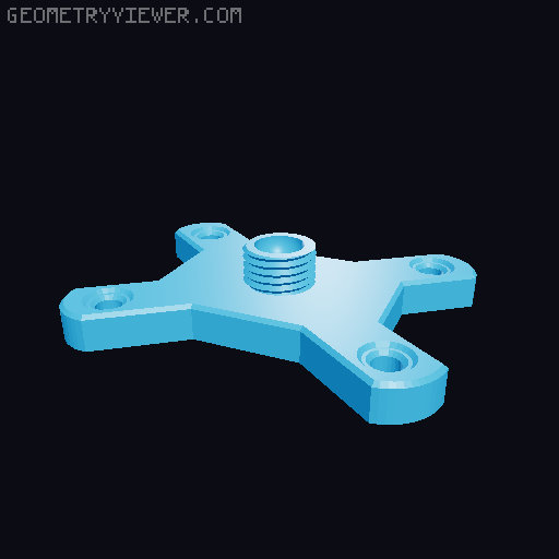 Backpack/Sling Strap Adjustable Action Camera Mount (remix) 3D model thumbnail